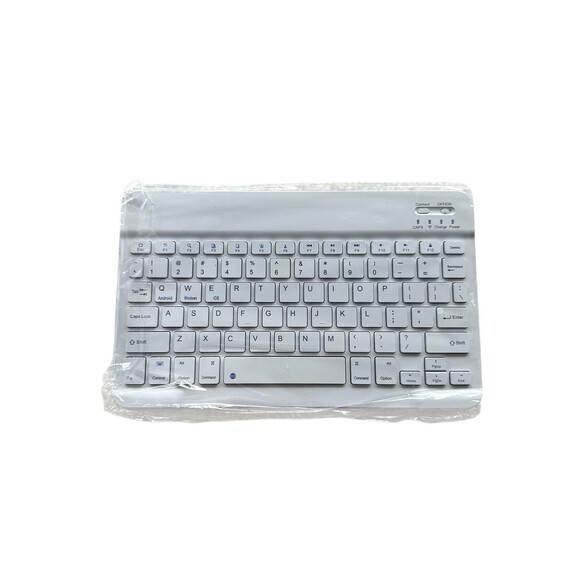 K350 Multi-Device Bluetooth Keyboard Rechargeable White Wireless Ultra Slim - Picture 2 of 6